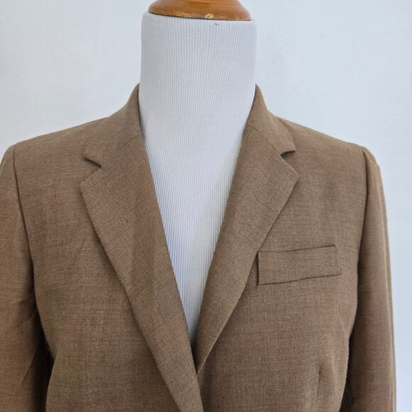 J. Crew Factory Original Schoolboy Blazer Wool Camel Preppy Academia Women 2 - Picture 5 of 13